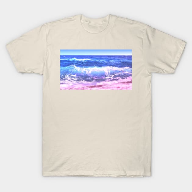 Stylized Ocean Waves T-Shirt by Art by Big Al